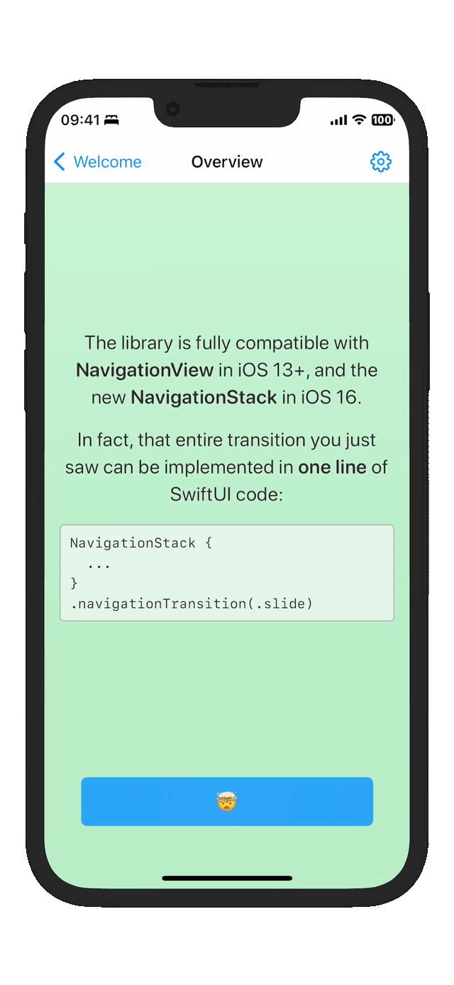 SwiftUINavigationTransitions